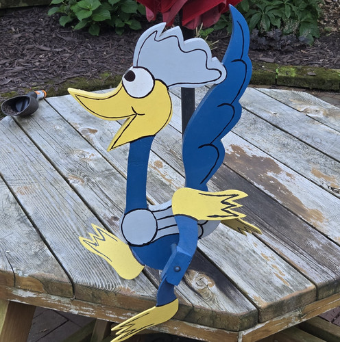 Vtg wooden roadrunner - vtg,
