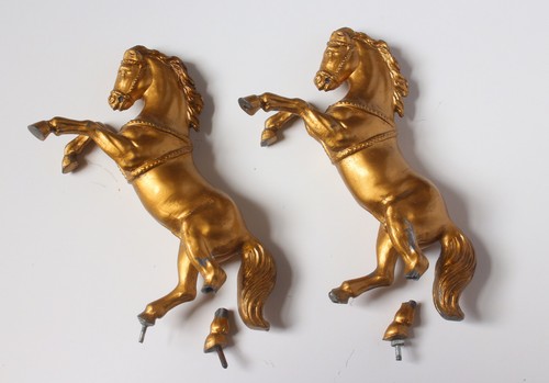 Pair unusual gilt - pair,