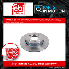 2x Brake Discs Pair Solid fits