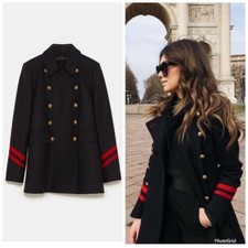 Rare zara navy double - rare, breasted