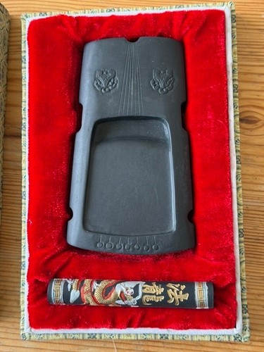 Chinese inkstone and - , inkstick
