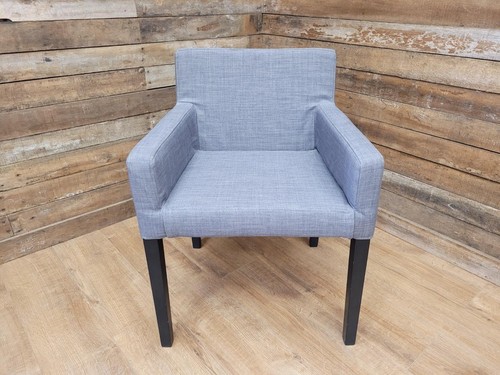 Grey fabric padded - padded, chair
