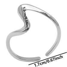 Gold 18ct Gold plated stacking ring thumb adjustable stainless steel non tarnish