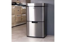 Triple Compartment 62L Sensor Bin - grade B return RRP £129.99