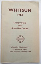London Transport Country Buses / Green Line / Bus Timetables - Whitsun 1963