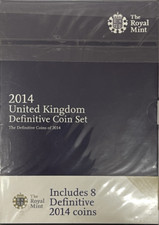 2014 ROYAL MINT UNITED KINGDOM DEFINITIVE COIN SET -BRILLIANT UNCIRCULATED COINS
