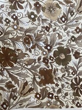 7.5 Metres Of Genuine Vintage Cotton Fabric William Morris Style 120cm Wide