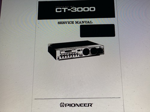 Pioneer 3000 service manual - ct-3000,