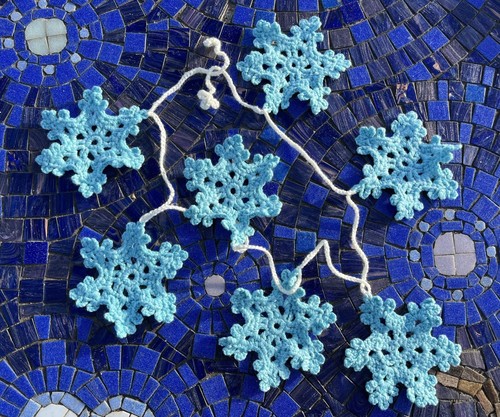 Handmade crochet snowflake - handmade,