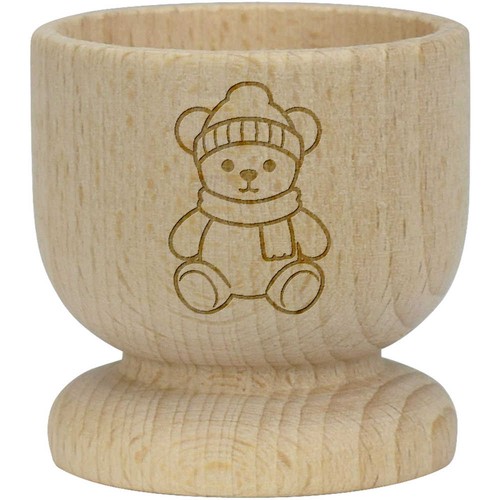 Festive teddy bear wooden - 'festive,