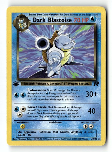 Pokemon card dark blastoise - pokemon,