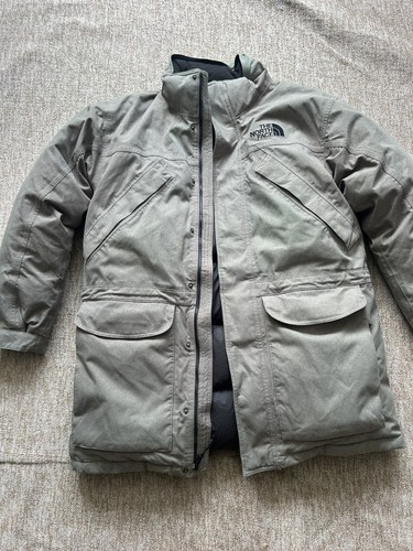 North face jacket sage - face, grey
