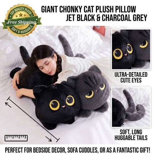 Cute cat plush toy soft - plush,