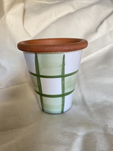 Sage green gingham glazed - sage,
