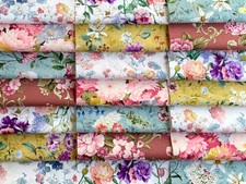 Fabric patchwork squares 30 x 5" (12.5cm) cotton quilting floral charm pack Q9