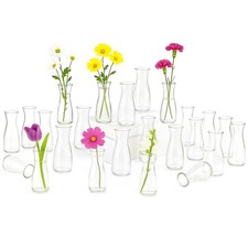 24pcs mini clear glass - clear,
