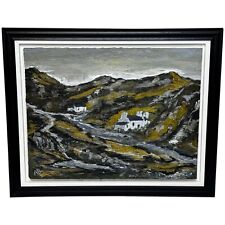 Masterpiece ? Cottages, Carneddau Mountains Snowdonia After Kyffin Williams