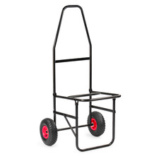 KCT FOLDING FISHING TROLLEY TWIN WHEEL CART MATCH COARSE FOLDABLE BARROW STORAGE