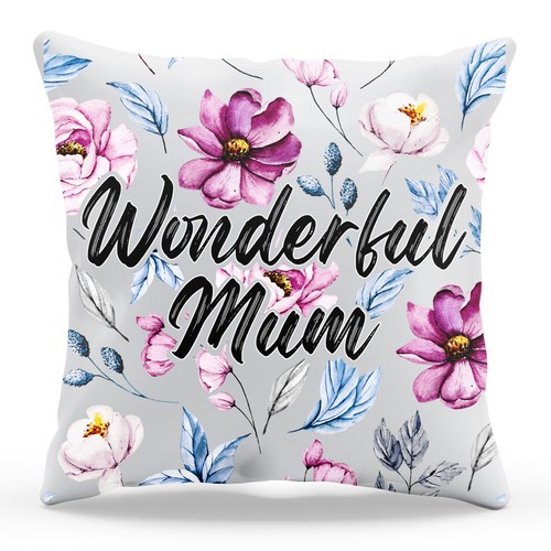 Wonderful mum cushion cover - mum,