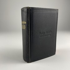Antique Holy Bible Black  American Standard Version Thomas Nelson 1901 HB