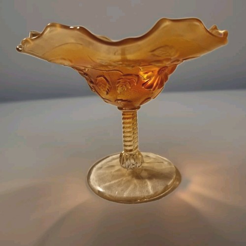 Marigold footed compote - marigold,
