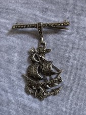 Vtg 1950s Solid 925 Sterling