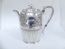♛ Beautiful Vintage English Teapot "Pinder Brothers" Sheffield Silver Plated ♛