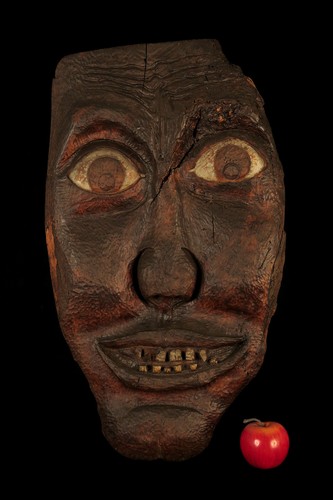 Antique wooden sculpture folk - antique,
