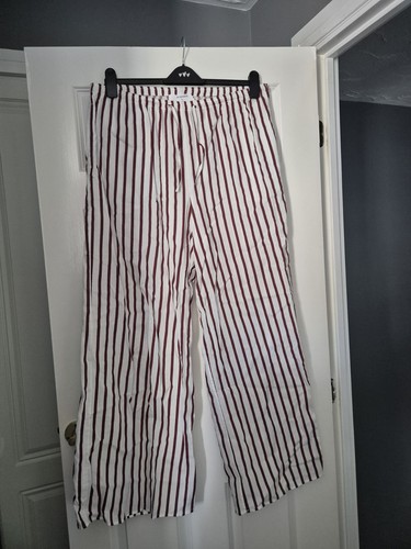Womens linen stripped trousers - womens,