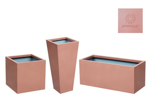 Bronze copper metal planters - copper,