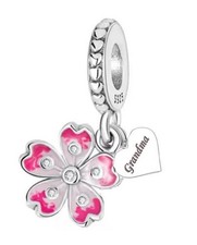 GRANDMA HEART & PINK FLOWER