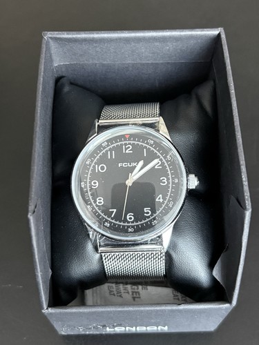Fcuk watch black - watch, face