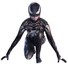 Kids Boys Halloween Venom Jumpsuit Cosplay Superhero Bodysuit Outfit Costume UK