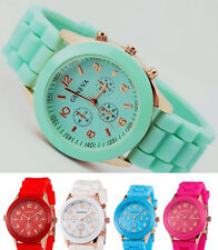 Geneva Unisex Quartz Watch Boys Girls Kids Adults Gel Sports Choice of 7 Colours