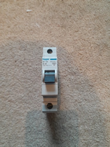 Hager mt120 mcb 6ka b - 6ka, type