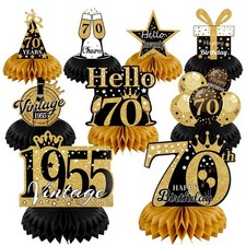 9 Pcs 70Th Birthday Table