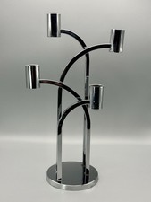 Chrome 4 Arm Candelabra Candle