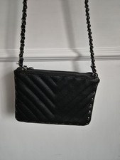 New Black Studded Crossbody Bag