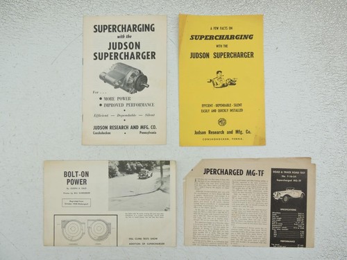 Judson supercharger brochure - supercharger,