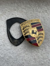 Genuine Porsche 911 Hood Emblem 99655921100 Bonnet Badge Crest. Used