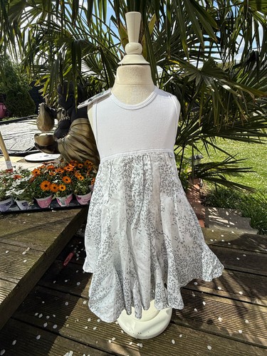 Jottum dress 116 white grey
