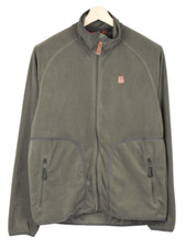 Jahti Jakt Sweatshirt Men M Fleece Zipper High Collar Pockets Khaki