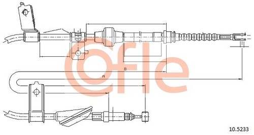 Cable parking brake cofle - cable,,