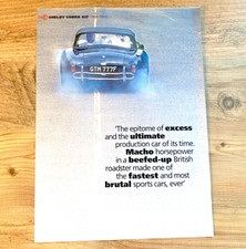 SHELBY COBRA 427 - FRAMEABLE COLLECTIBLE ART ORIGINAL IMAGE from CLASSIC CAR MAG