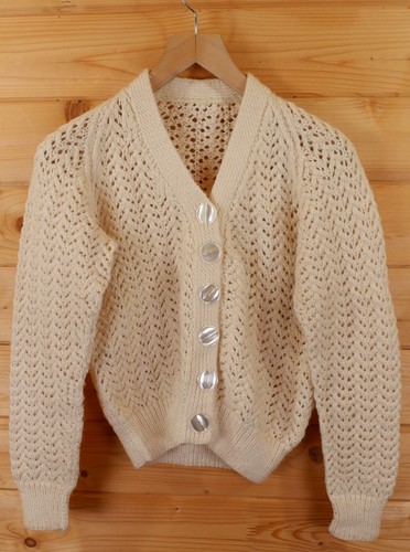 Vintage hand knitted aran - hand,
