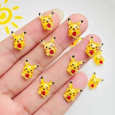 50pcs Pikachu Mini Charms Nail