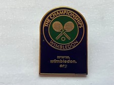 THE CHAMPIONSHIPS WIMBLEDON TENNIS ENAMEL PIN BADGE