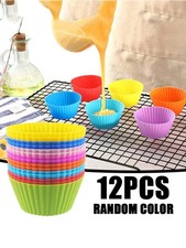 12pcs Silicone Cup Cake Muffin