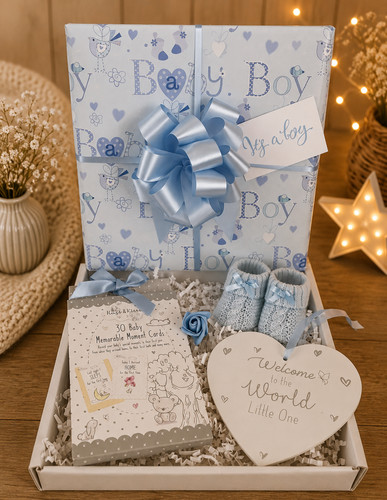 Luxury baby boy gift basket - luxury,