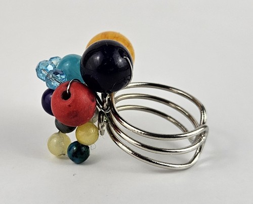Murano glass ring - ring,, silver-tone